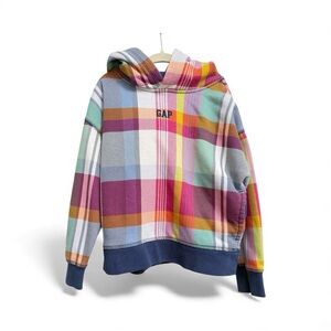 GAP Kids Multicolor Plaid Hoodie